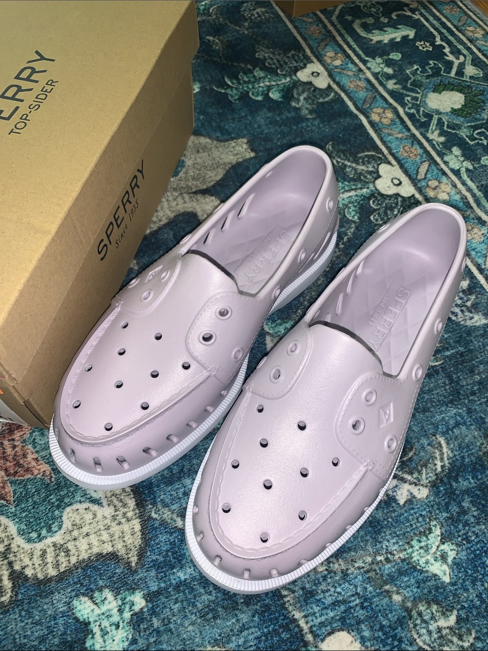 Sherry lake float on slip shows new purple 9